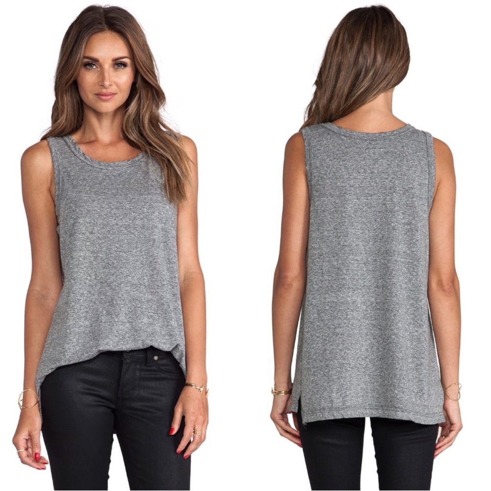 Vintage Current/Elliott Gray Sleeveless Tank Top
